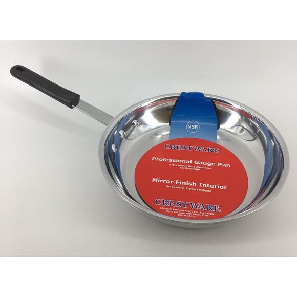 Crestware Polished Aluminum Riveted Handle Frying Pan Stay Cool Handle 12" EUC - Picture 1 of 1